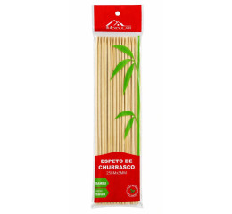 ESPETO DE CHURRASCO BAMBU 3MMx25CM C/50PÇS MR405